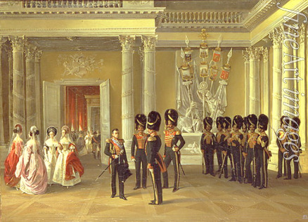 Ladurner Adolphe - The Heraldic Hall in the Winter Palace in St. Petersburg