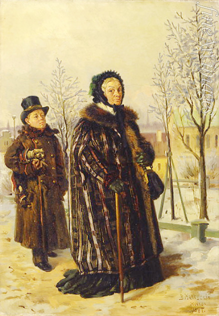 Makovsky Vladimir Yegorovich - An Old Lady Walk