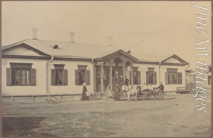 Unbekannter Fotograf - Pjotr Tschaikowski (1840-1893) mit der Dawydow-Familie im Landgut Werbowka 