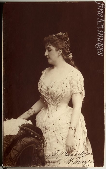 Anonymous - Portrait of the opera singer Maria Pavlovna Benardaki (1855-1913), née Leybrock