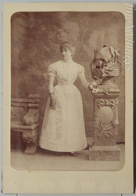 Bergamasco Charles (Karl) - Portrait of the opera singer Nina Alexandrovna Friede (1859-1942) as Olga in opera Eugene Onegin by P. Tchaikovsky