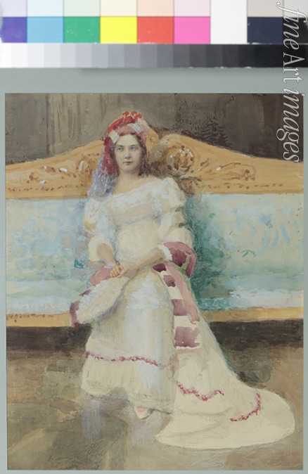 Wisel Emil Oskarovich - Portrait of the singer Alexandra Panaeva-Kartseva as Tatyana in the opera Eugene Onegin by P. Tchaikovsky