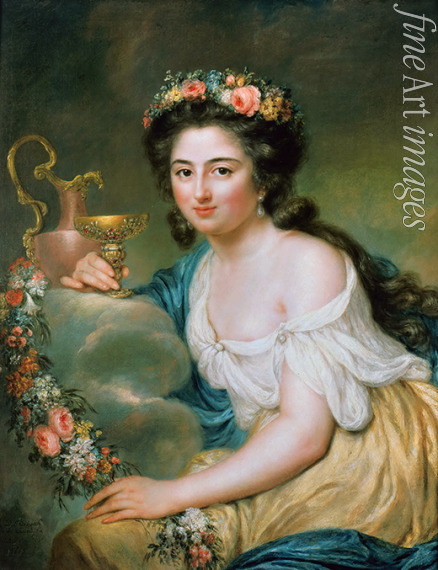 Therbusch-Lisiewska Anna Dorothea - Porträt von Henriette Herz, geb. De Lemos (1764-1847) als Hebe