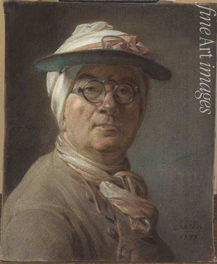 Chardin Jean-Baptiste Siméon - Selbstbildnis mit Augenschirm