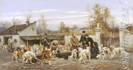 Kiwschenko Alexei Danilowitsch - Bei der Hundehütte