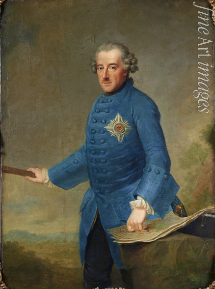Ziesenis Johann Georg the Younger - Portrait of Frederick II of Prussia (1712-1786)