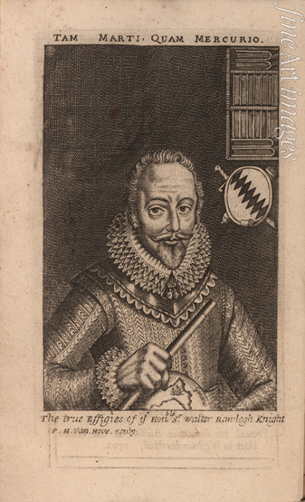 Hove Frederick Hendrik van - Porträt von Sir Walter Raleigh
