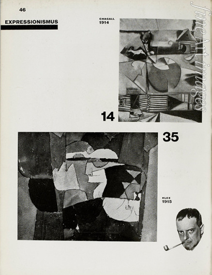 Arp Hans - Expressionismus. Aus: Die Kunstismen. Von El Lissitzky und Hans Arp