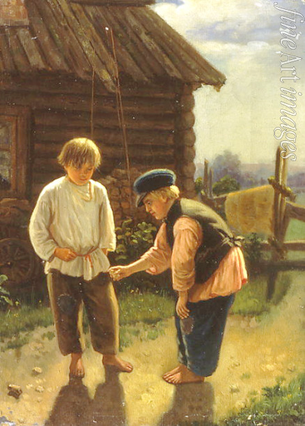 Korzukhin Alexei Ivanovich - Boys playing Knucklebones