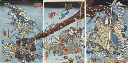 Kuniyoshi Utagawa - Daimotsu-no-ura kaitei no zu (Am Meeresboden in der Bucht von Daimotsu)