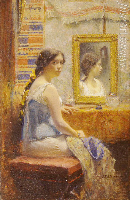 Pochitonow Iwan Pawlowitsch - Dame vor dem Spiegel