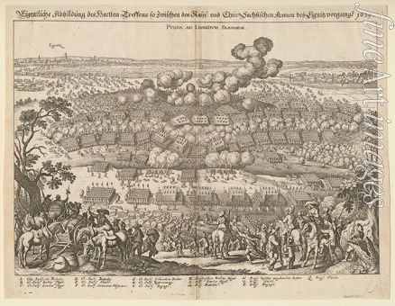 Merian Matthäus the Elder - The Battle of Liegnitz on May 13, 1634