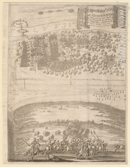 Merian Matthäus the Elder - The Battle of Rheinfelden on February 1638
