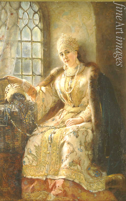 Makovsky Konstantin Yegorovich - Boyar's Wife at the Window