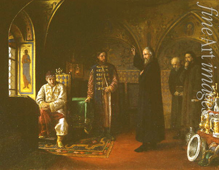 Turlygin Jakov Prokopyevich - Metropolitan Philip confronting Ivan the Terrible