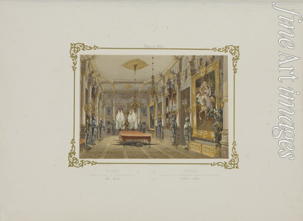 Benoist Philippe - Verkiai Palace. Interior of dining room