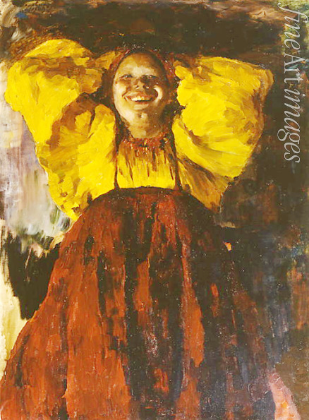 Malyavin Filipp Andreyevich - Woman in Yellow