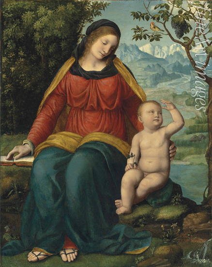 Luini Bernardino - Madonna del grappolo (Madonna der Weinrebe)