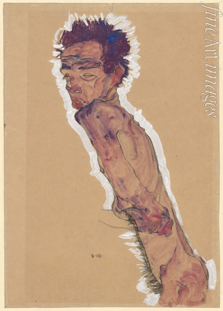 Schiele Egon - Nude Self-Portrait
