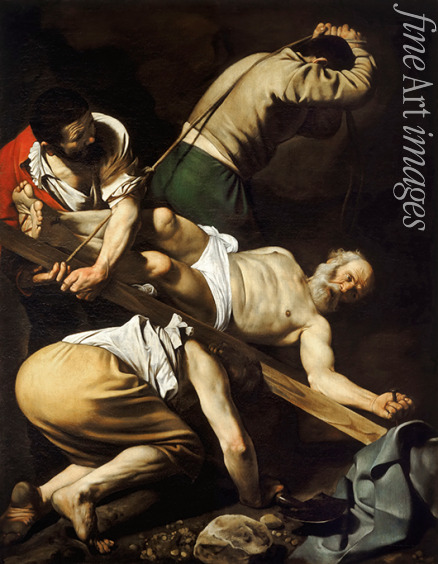 Caravaggio Michelangelo - Die Kreuzigung des heiligen Petrus
