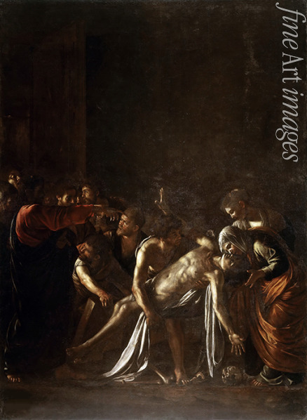 Caravaggio Michelangelo - Die Auferweckung des Lazarus
