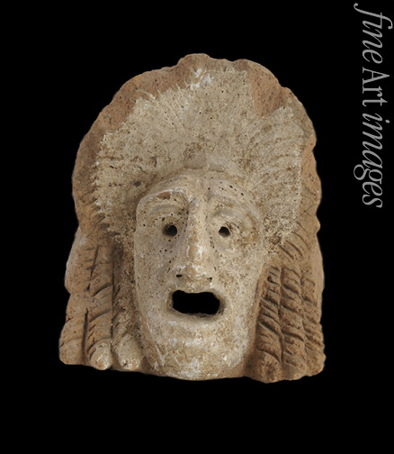 Classical Antiquities - Antefix in the Form of a Tragic Theatrical Mask