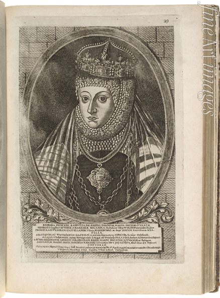 Lejbowicz Hirsz - Königin Barbara Radziwill (1520-1551). Aus: Icones Familiae Ducalis Radivilianae 