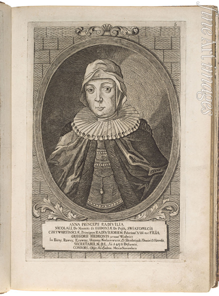 Lejbowicz Hirsz - Anna Radziwill. From: Icones Familiae Ducalis Radivilianae 