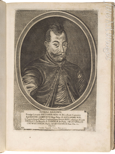 Lejbowicz Hirsz - Petrus I Radziwill. From: Icones Familiae Ducalis Radivilianae 