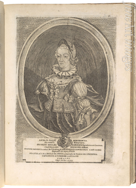 Lejbowicz Hirsz - Anna Radziwill (Boner). From: Icones Familiae Ducalis Radivilianae 