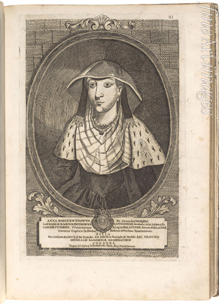 Lejbowicz Hirsz - Anna Radziwill (Kostewicz). From: Icones Familiae Ducalis Radivilianae 