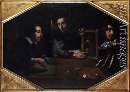 Paolini Pietro - Das Atelier des Künstlers (Familienporträt)