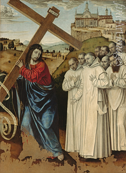 Bergognone Ambrogio - Die Kreuztragung Christi mit Kartäuser