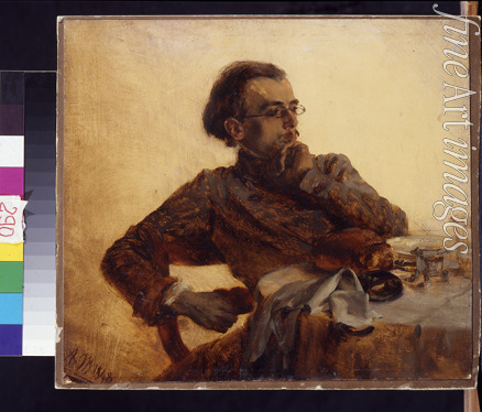 Menzel Adolph Friedrich von - Richard Menzel, painter's brother at breakfast