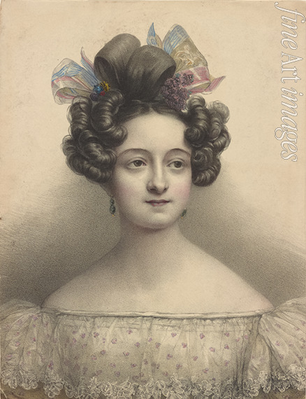 Unbekannter Künstler - Porträt von Balletttänzerin Marie Taglioni (1804-1884)