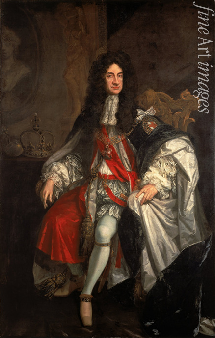 Kneller Sir Gotfrey - Portrait of Charles II of England (1630-1685)