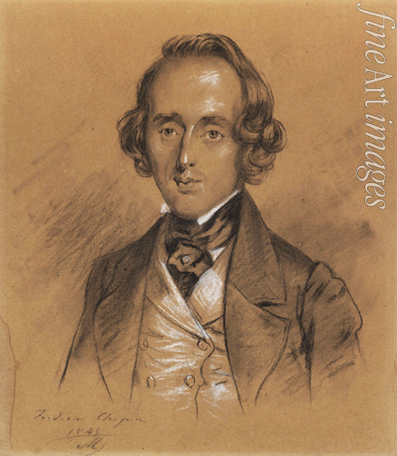 Maurin Nicolas-Eustache - Porträt von Frédéric Chopin (1810-1849)