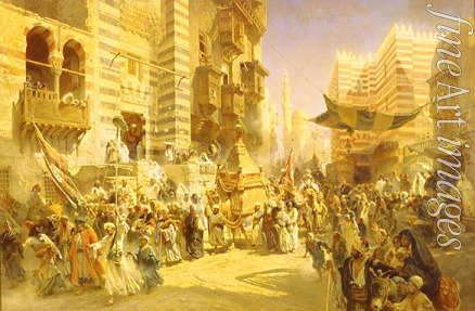 Makovsky Konstantin Yegorovich - The Handing over of the Sacred Carpet in Cairo
