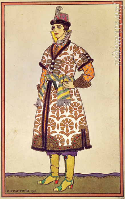 Bilibin Ivan Yakovlevich - Costume design for the opera The golden Cockerel by N. Rimsky-Korsakov