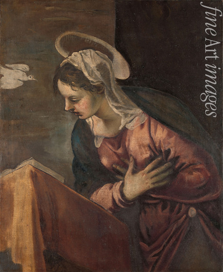 Tintoretto Jacopo - Die Verkündigung: Maria