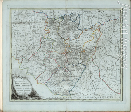 Chernoi (Cherny) Fyodor Osipovich - General Map of Nizhny Novgorod Governorate