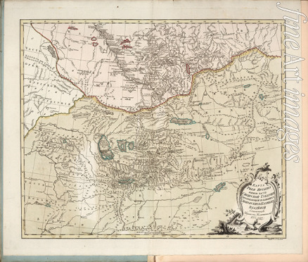 Islenjew Iwan Iwanowitsch - Karte des Irtysch im südlichen Teil des sibirischen Gouvernements