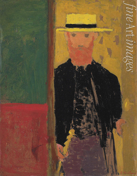 Vuillard Édouard - Self-Portrait with s straw hat