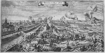 Merian Matthäus the Elder - The Battle of Prague on October 1648
