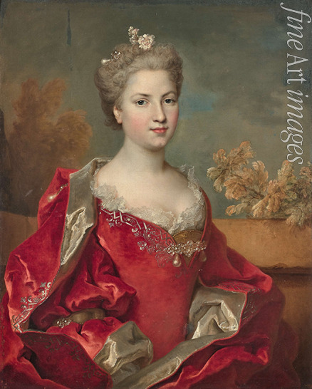 Largillière Nicolas de - Porträt von Louise de Rohan duchesse de Montbazon (1704-1780)