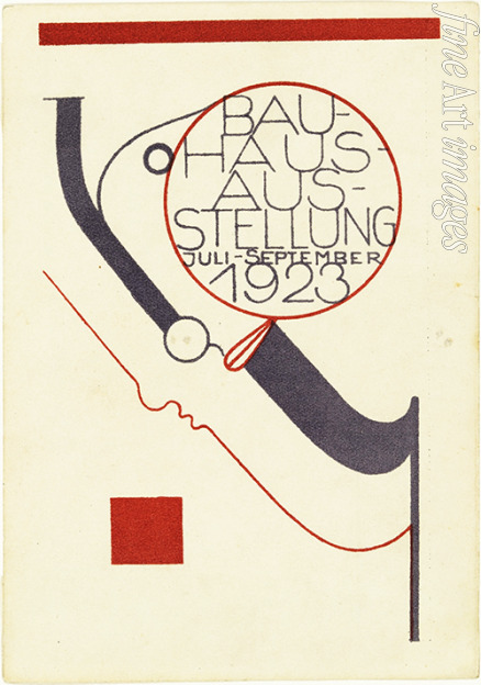 Schlemmer Oskar - Bauhaus exhibition. Postcard