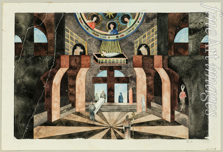 Müller Traugott - Stage design for the Tragedy Die Nibelungen by Friedrich Hebbel