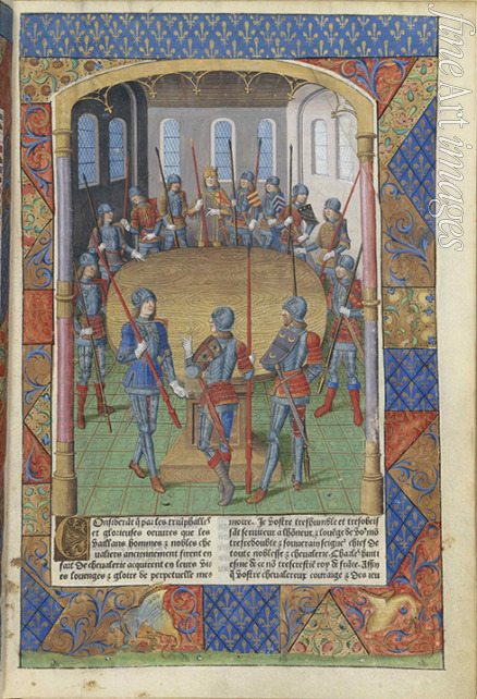 Meister des Jacques de Besançon - Lancelot du Lac. Le roi Arthur et les chevaliers de la Table ronde
