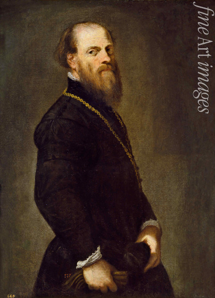 Tintoretto Jacopo - Man with a golden chain