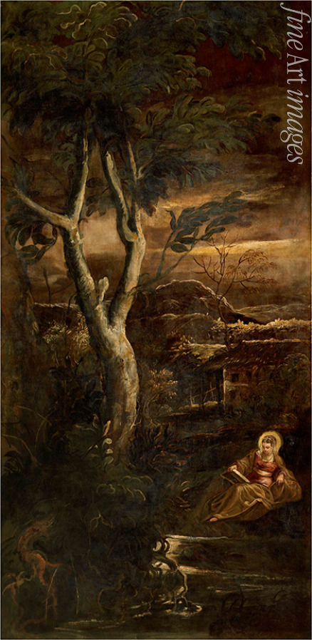 Tintoretto Jacopo - Lesende Madonna